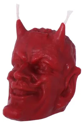 Produktbild von Rote Bienenwachskerze - Halloween Tropfkerze