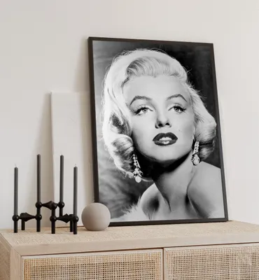 Produktbild von Poster Marilyn Monroe Werbung, groesse_poster:40x50 cm, groesse_rahmen:birke 40x50 cm