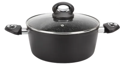 Produktbild von Aluminium-Kochtopf mit Granitbeschichtung, 24 cm