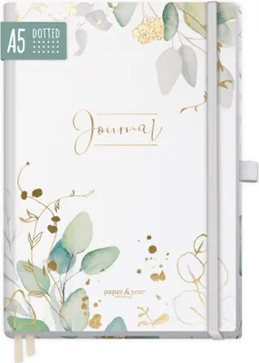 Produktbild von paper&you Journal Premium / dotted / A5 / Blattgold / Häfft-Verlag