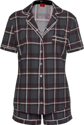 Produktbild von s.Oliver Shorty 2 -teilig bordeaux-kariert Größe 40/42