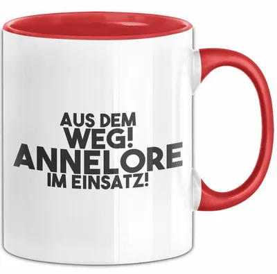 Produktbild von Annelore Tasse Aus Dem Weg! Annelore Im Einsatz! Geschenk (Rot)