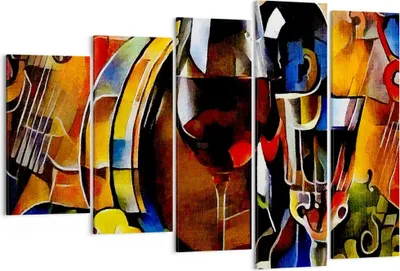 Produktbild von Bild auf Leinwand - Leinwandbild - Wein Abstraktion - 150x100cm - Wand Bild - Wanddeko - Leinwanddruck - Bilder - Kunstdruck - Wanddekoration - Leinwand bilder - Wandkunst - EG150x100-3477