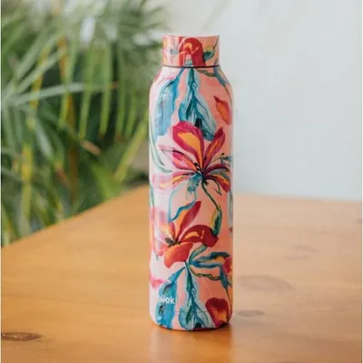 Produktbild von Quokka Solid, Edelstahlflasche / Thermoskanne Tropical Bloom, 630ml, 12181