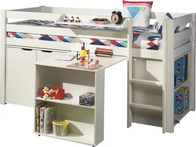 Produktbild von Spielbett  Pino Set Kiefer und MDF Weiß