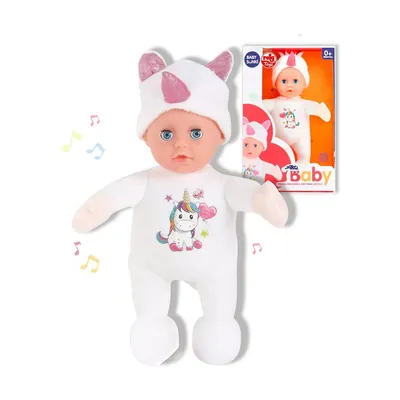 Image de Poupée bébé Reig 25 cm Licorne en peluche