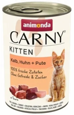 Zdjęcie produktu dla ANIMONDA Carny Kitten cielęcina,kurczak,indyk 400g
