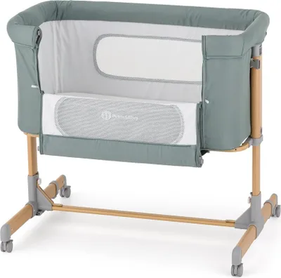 Obrázek produktu pro PETITE&MARS Postýlka dětská polohovatelná Grace Compact Foggy Green