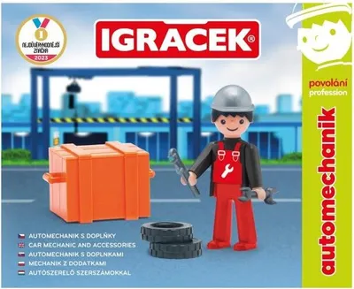 Zdjęcie produktu dla Igráček Automechanik - figurka z narzędziami