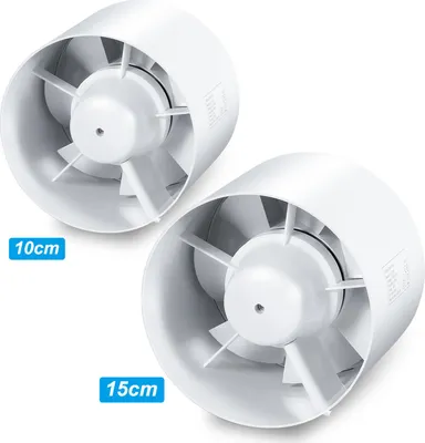 Obrázek produktu pro Trubkový ventilátor Izrielar s vložkou 100 mm, 130 m³/h