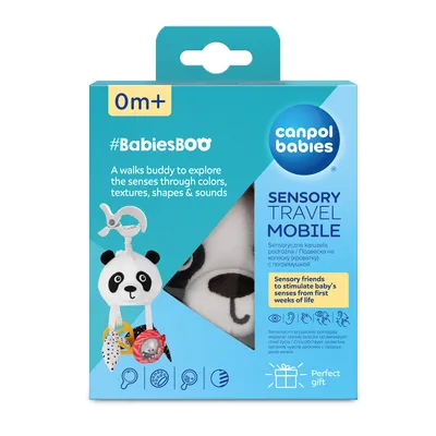 Obrázok produktu pre Canpolbabies CANPOL BABIES sensorinis kelioninis pakabinamas mobilus žaislas, le BabiesBoo, 68/091