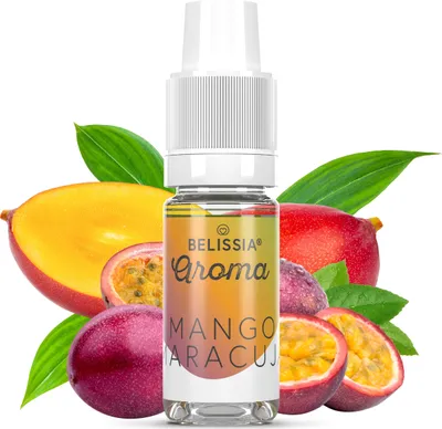 Produktbild von Belissia Lebensmittelaroma Mango-Maracuja - 10ml Hochdosiertes Aroma  - Kalorienfrei, Vegan - Für Speisen, Getränke, Shake, Quark, Nebelmaschine, uvm.
