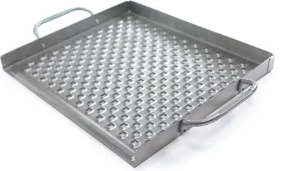 Produktbild von Broil King Edelstahl Grillplatte 397x330mm Modell 69712 Silber