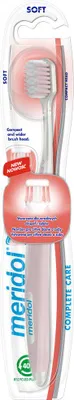 Produktbild von Meridol Complete Care Zahnbürste für empfindliches Zahnfleisch, feine Borsten, Softgrip-Griff