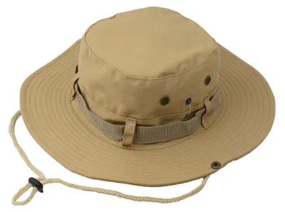Productafbeelding van Zonnehoed, heren, brede rand, junglehoed, zomerhoed, khaki, maat M-L