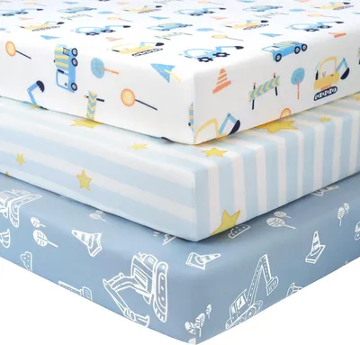 Produktbild von Kinderbettlaken Set, 3-teilig, 140 x 70 cm, Mikrofaser, für Babybett