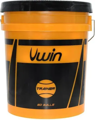 Image de Entraîneur de balles de tennis Uwin - Seau de 60 balles pour les enfants et l'école