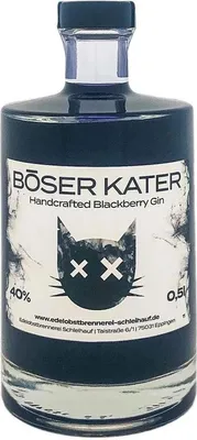 Produktbild von Böser Kater Blackberry Gin 500ml 40% Vol.