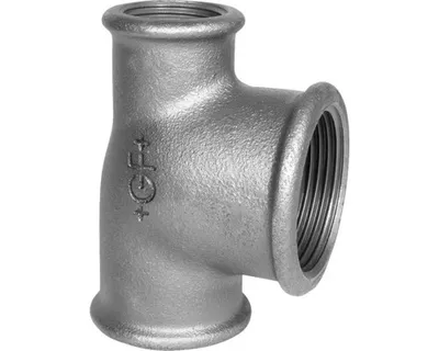 Produktbild von Georg Fischer T-Stück, Fig. 130, 1"x1"x1/2", verzinkt, 1 Stk.