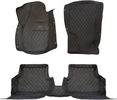 Imagen del producto de Alfombrillas para coche de cuero sintético PU, color , para 5 plazas, modelos de 1991 a 1998. Alfombrillas impermeables a medida para el interior del vehículo