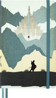 Produktbild von Moleskine Der Herr der Ringe Notizbuch Aragorn limitierte Ausgabe, L/A5, liniert, fester Einband