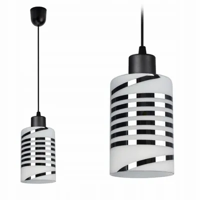 Produktbild von Luxolar Pendelleuchte E27 60W - Glasschirmen weiß-chrom Deckenlampe - Moderne Wohnzimmer Hängelampe