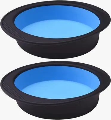 Immagine prodotto di Stampi rotondi in silicone, 20 cm, set da 2 pezzi, antiaderenti, per torte e cheesecake