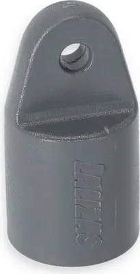 Produktbild von Persenninghalter, Rohrendstück für Gabelgelenke, 57 x 30 x 30 mm, für Ø 22 mm Rohre aus rostfreiem Kunststoff