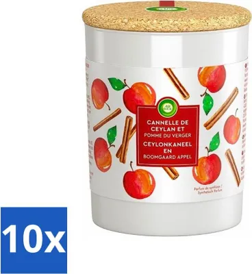 Produktbild von Air Wick - Duftkerze - Zimt & Apfel - 35 Stunden Brenndauer - Vorteilspack - 10 Stücke