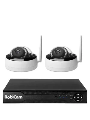 Image de NVR, RobiCam, caméras dôme, 5 MP, haute résolution, vidéosurveillance, caméras IP, système NVR, sécurité à domicile et au bureau, surveillance HD