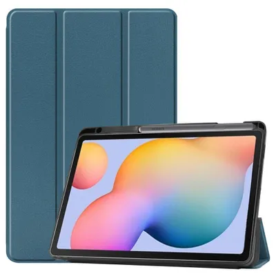 Produktbild von Samsung Galaxy Tab S6 Lite Hülle - Tri-Fold Ständer Klapphülle mit Schlaf/Wach-Funktion - Grün