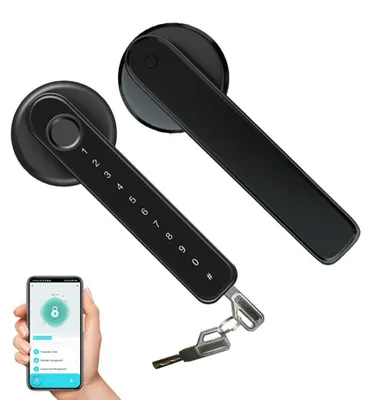 Smart Türknopf 5-in-1 Fingerabdruck App Passwort IC-Karte