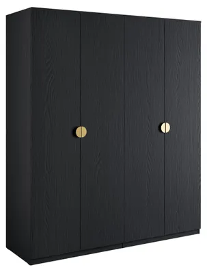 Produktbild von raumhirsch KLEIDERSCHRANK Graphitschwarz 180/210/59