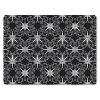 Produktbild von MuchoWow® Mauspad Mousepad Kompass - Muster - Schwarz und Weiß 23x19 cm - Mousepads - Maus Mat - Pad - Mausunterlage - Schreibtischunterlage - Mauspad