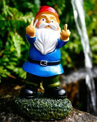 Zdjęcie produktu dla Figurka krasnala ogrodowego - Dekoracja ogrodu - Figurki ogrodowe - Dekoracja zewnętrzna - Rzeźba zewnętrzna - Wodoodporna - Zabawny prezent do dekoracji podwórka, trawnika, balkonu