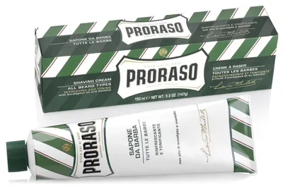 Productafbeelding van Proraso - Green - Shaving Cream in a Tube - 150 ml
