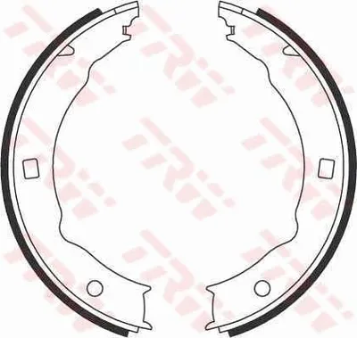 Produktbild von Trw Bremsbackensatz, Feststellbremse Hinterachse GS8683