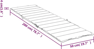 Produktbild von vidaXL Sonnenliegen-Auflage Schwarz Karomuster Oxford-Gewebe