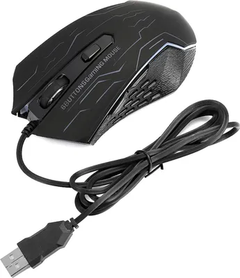 Obrázok produktu pre Tichá herná myš USB drôtová myš pre stolné počítače G6 1,5 m 6 nastaviteľná