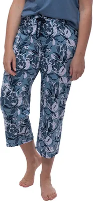 Produktbild von Ammann Mix & Match Schlafanzug Hose Mit floralem Muster, Bequemer Schnitt, Mit praktischem Bindeband