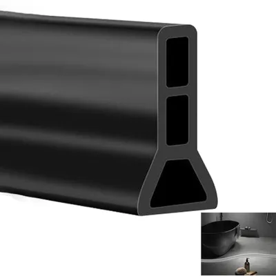 Produktbild von Faltbarer Silikon Wasserstop 200 cm, selbstklebend, 30×70 mm, wasserdicht für Bad und Küche