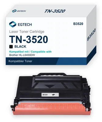 Produktbild von Toner kompatibel mit Brother TN-3520 HL-L6400DW HL-L6400DWT HL-L6250DW Schwarz