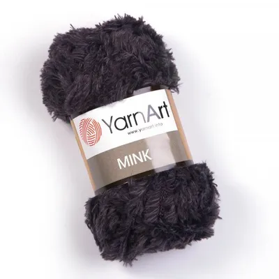 Produktbild von YarnArt Mink, Effektgarn, Flauschgarn, leami, leamigurumi 336 dunkelgrau