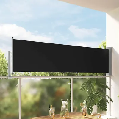 Image de Vidaxl Garden Bildschirm Erweiterbar 80x300 cm Schwarz