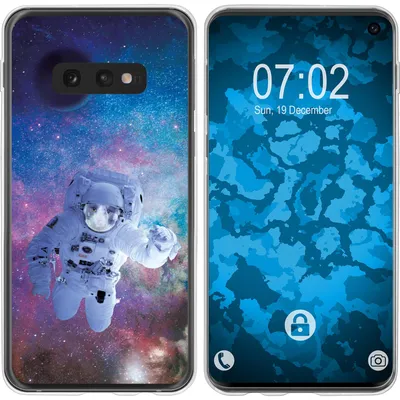 Produktbild von PhoneNatic Case kompatibel mit Samsung Galaxy S10e Silikon-Hülle Space Catronaut M5