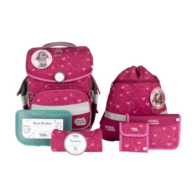 Produktbild von SCHOOL-MOOD Schulranzen Set Timeless Air+ 7-teilig "Hannah" (Hase)