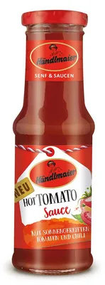 Productafbeelding van Händlmaier Heete Tomatensaus, ideaal bij vlees en raclette, 200 ml