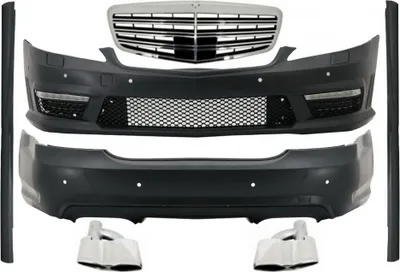 Obrázek produktu pro Sada pro Mercedes S W221 LWB 2005-2011 boční mřížky výfuku.