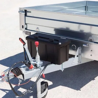 Image de Boîte de rangement pour remorque, dimensions 550 x 250 x 295 mm, capacité de 23 litres