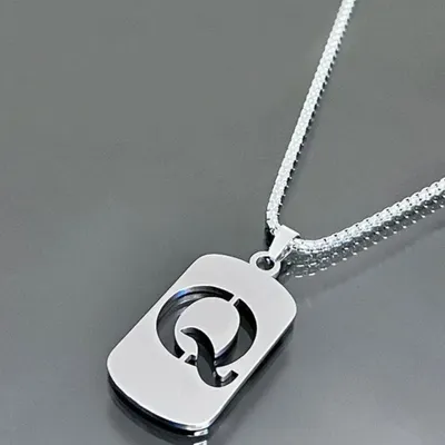 Produktbild von Elegante Halskette mit Buchstabe Q - Personalisierter Schmuck KP34040
